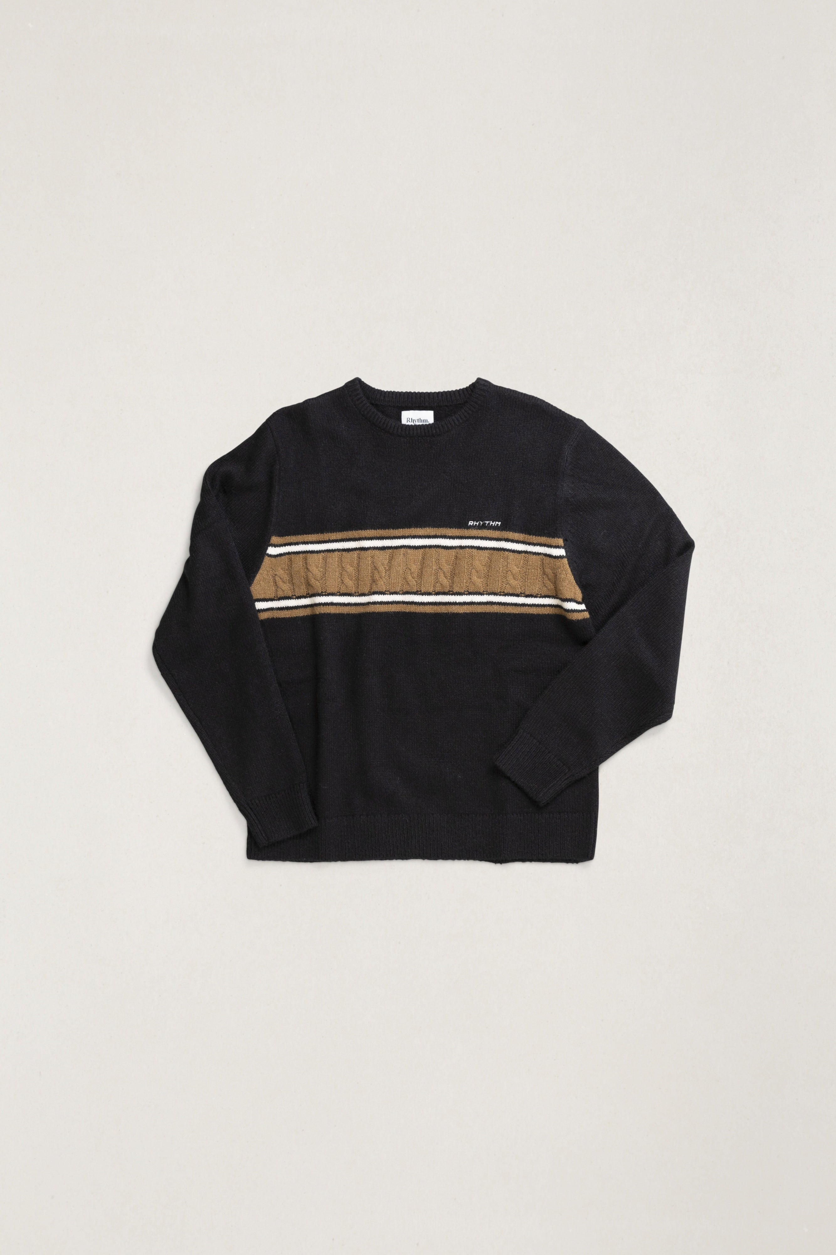 Rhythm Mens Shirt Mohair Stripe Knit