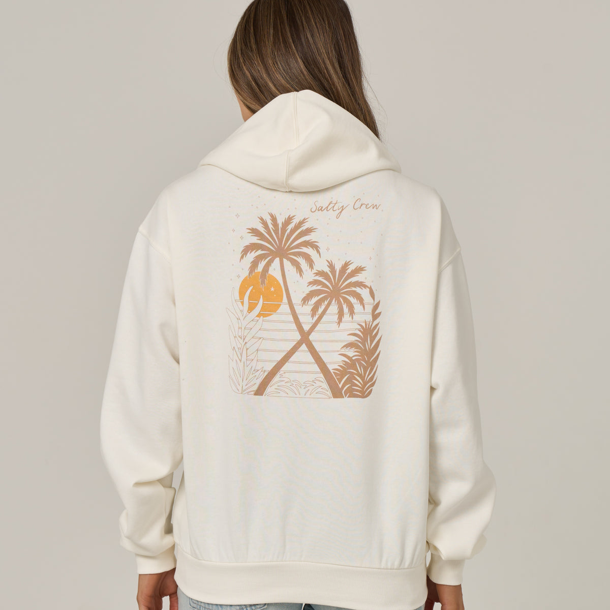 Salty Crew Womens Sweatshirt Moon Wake Hoodie