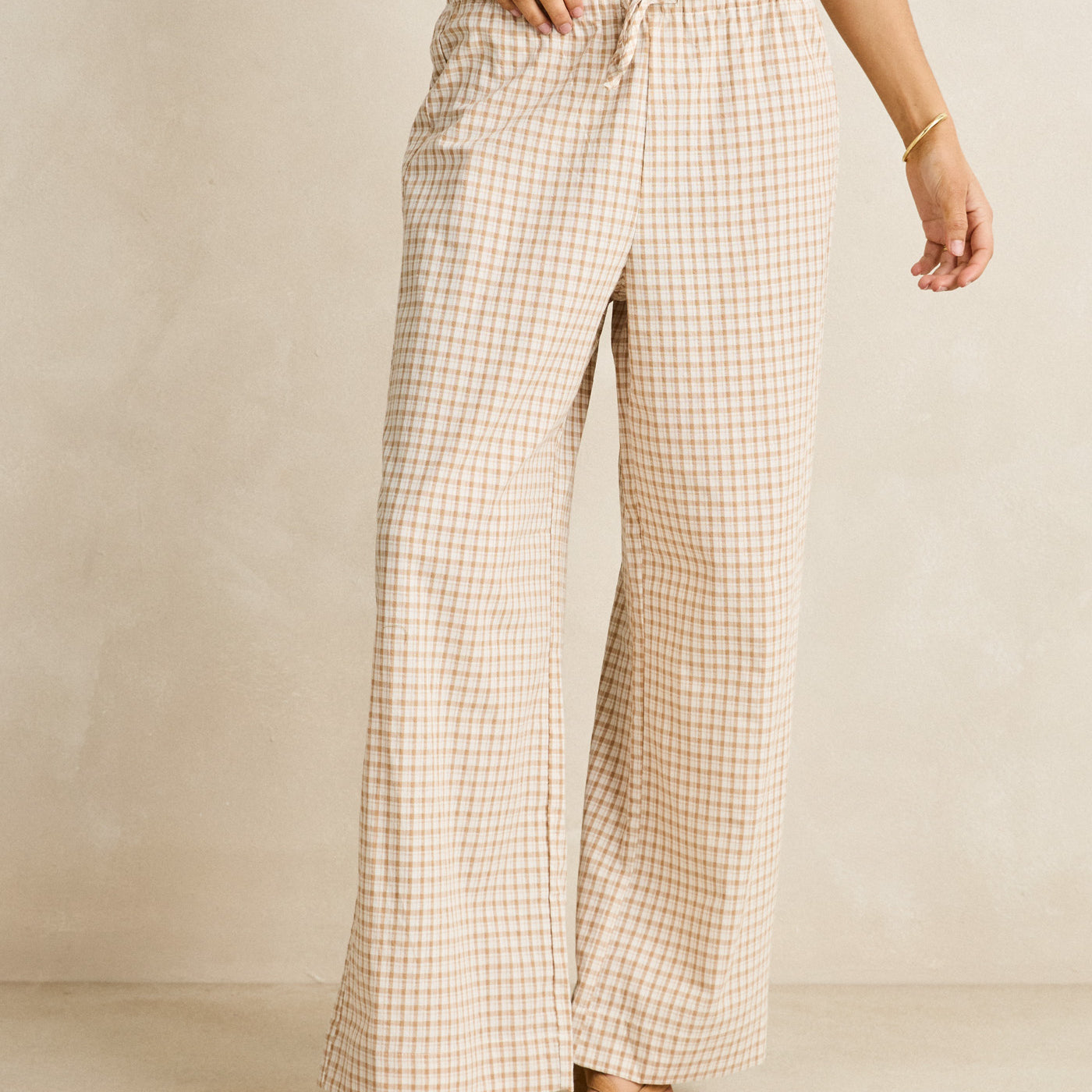 Rhythm Womens Pants London Check Beach Pant
