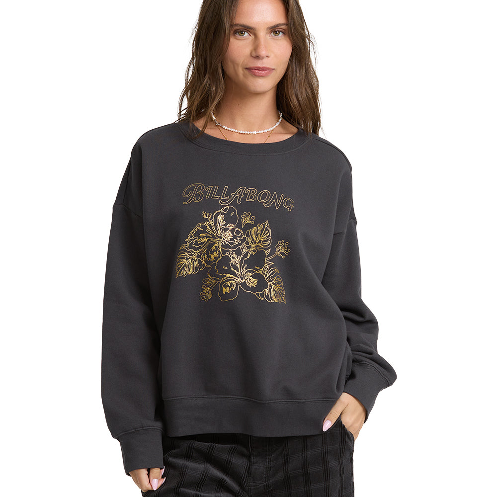 Billabong Womens Sweatshirt Holidazed Crew Fleece