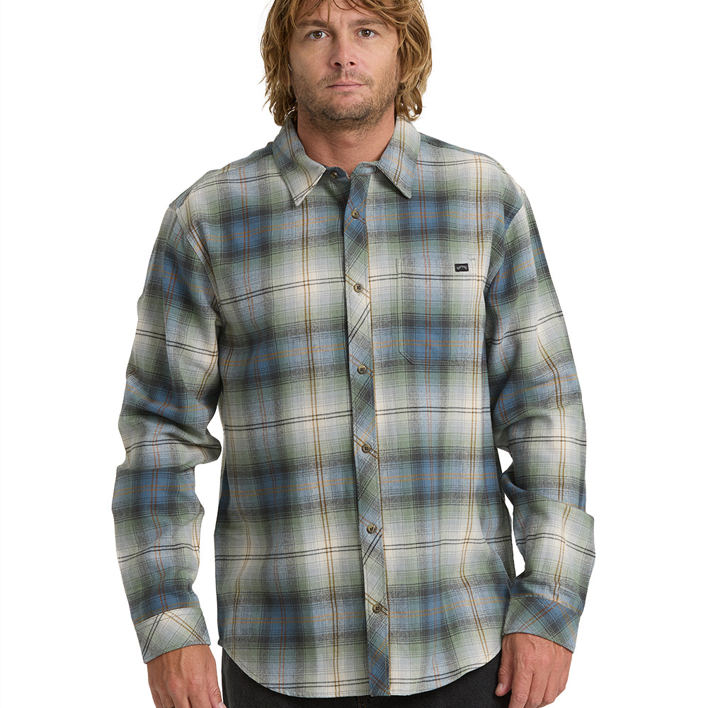 Billabong Mens Shirt Coastline Long Sleeve Flannel