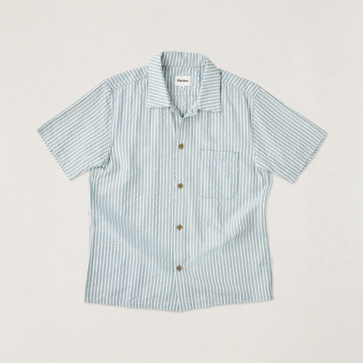 Rhythm Mens Woven Seersucker Stripe