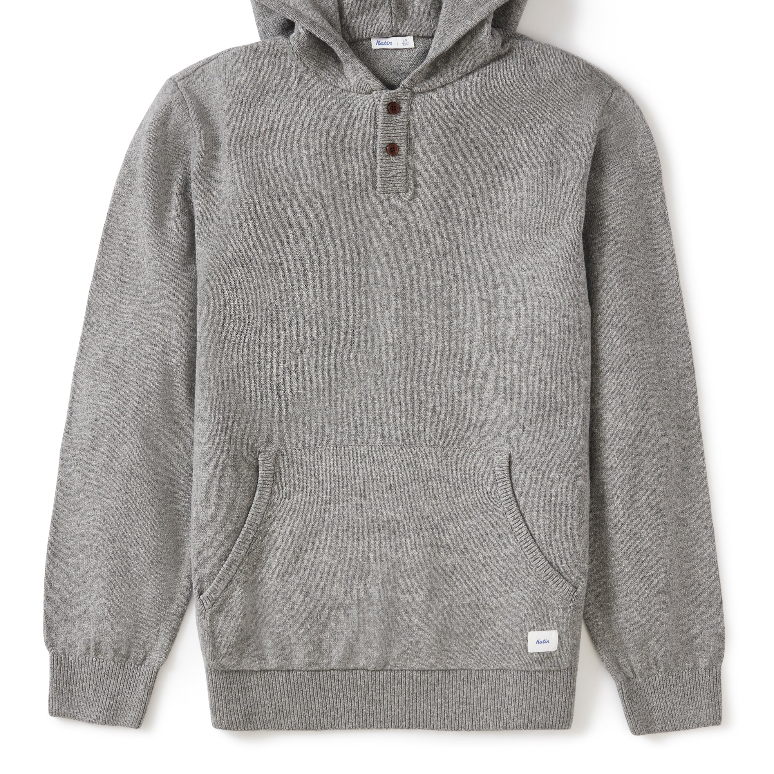 Katin Mens Sweater Hayes Hooded Henley
