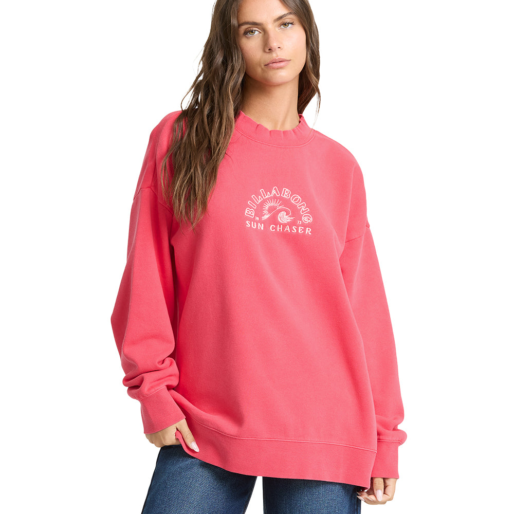 Billabong Womens Sweatshirt Chaser Crew Fleece
