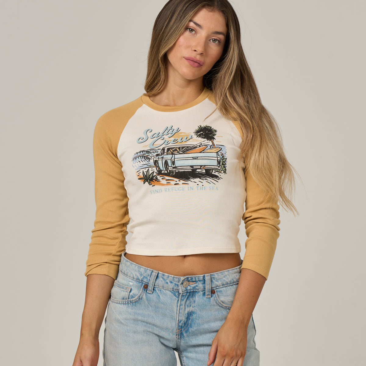 Salty Crew Womens Shirt Truck Bed Long Sleeve