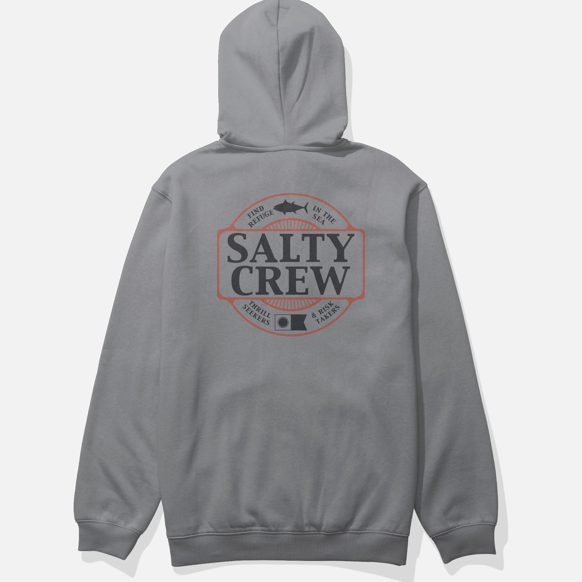 Salty Crew Mens Sweatshirt Split Up Zip Fleece