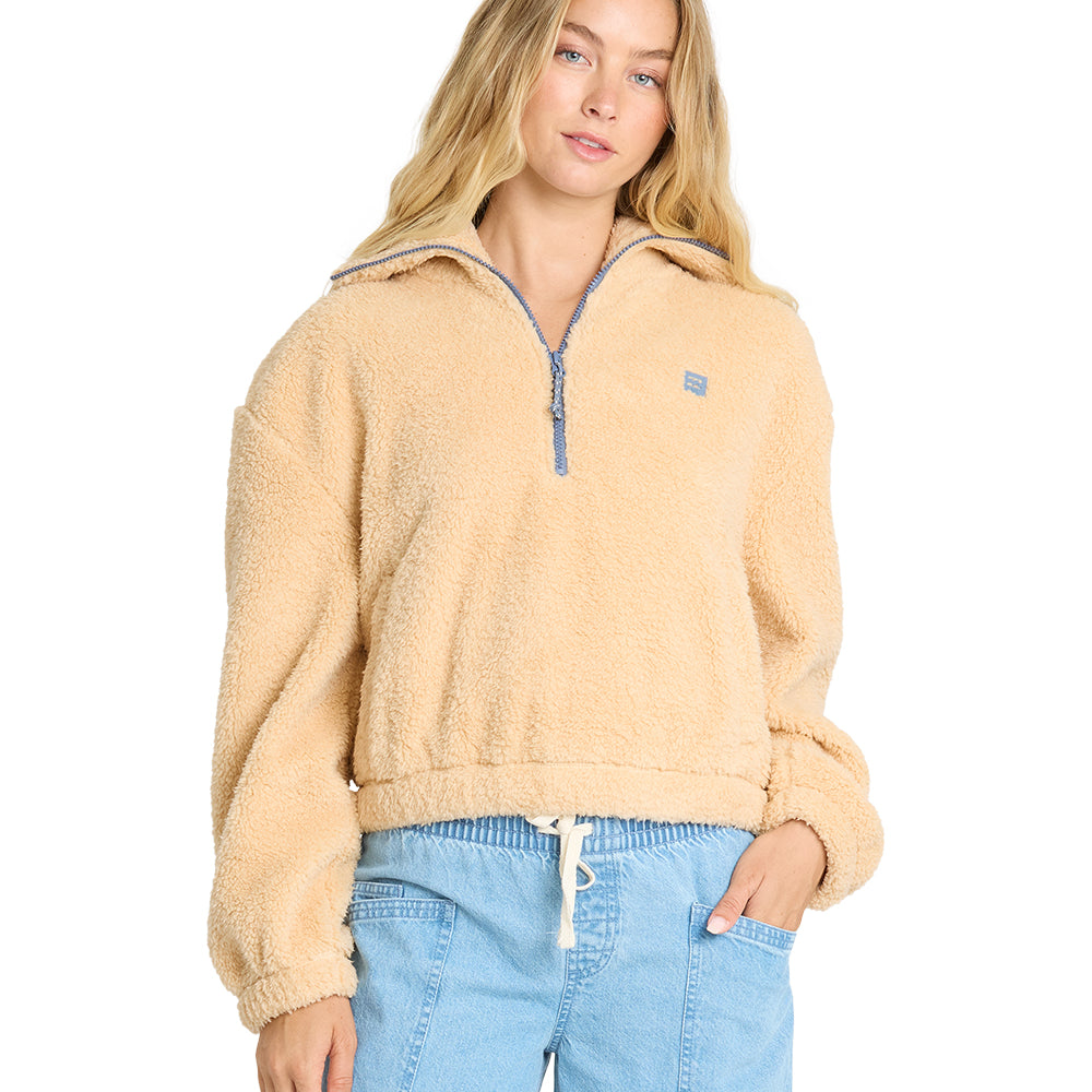 Billabong Womens Jacket Barra Sherpa Half Zip