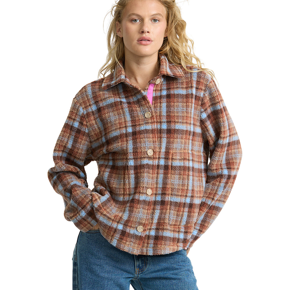 Billabong Womens Jacket Breezy Sherpa Shacket