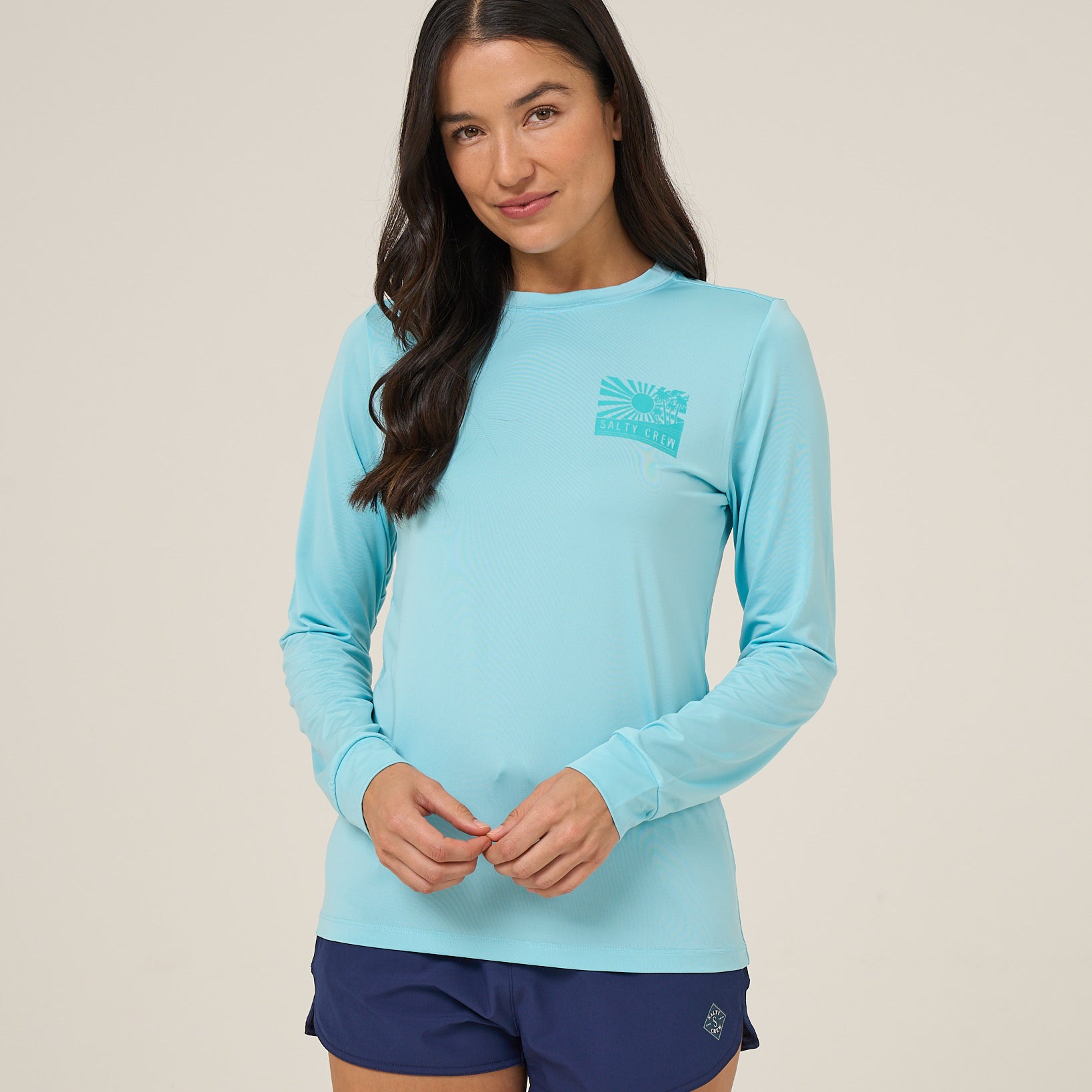 Salty Crew Womens Shirt Rise And Smile Sunshirt