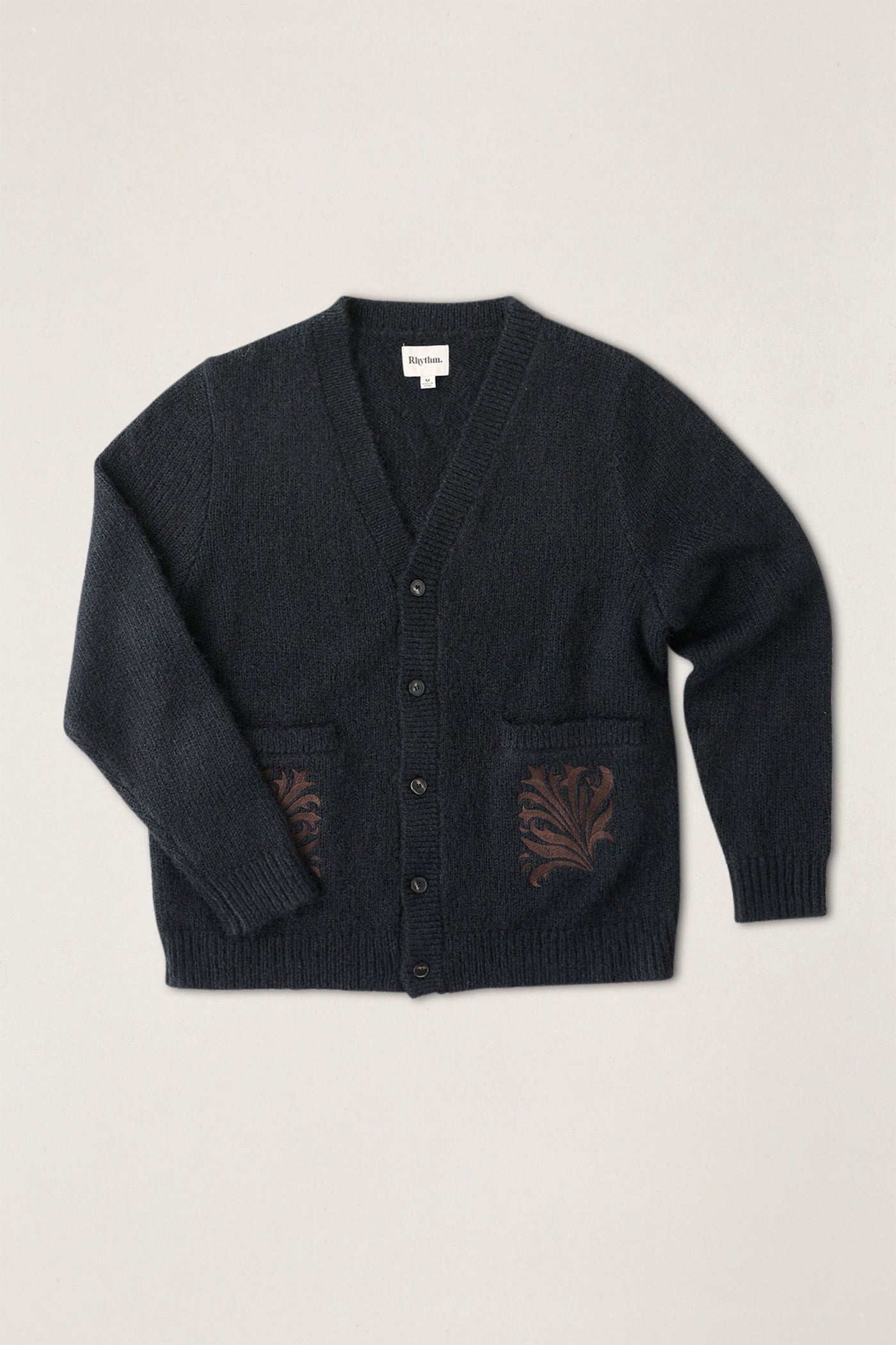 Rhythm Mens Sweater Heritage Bloom Cardigan