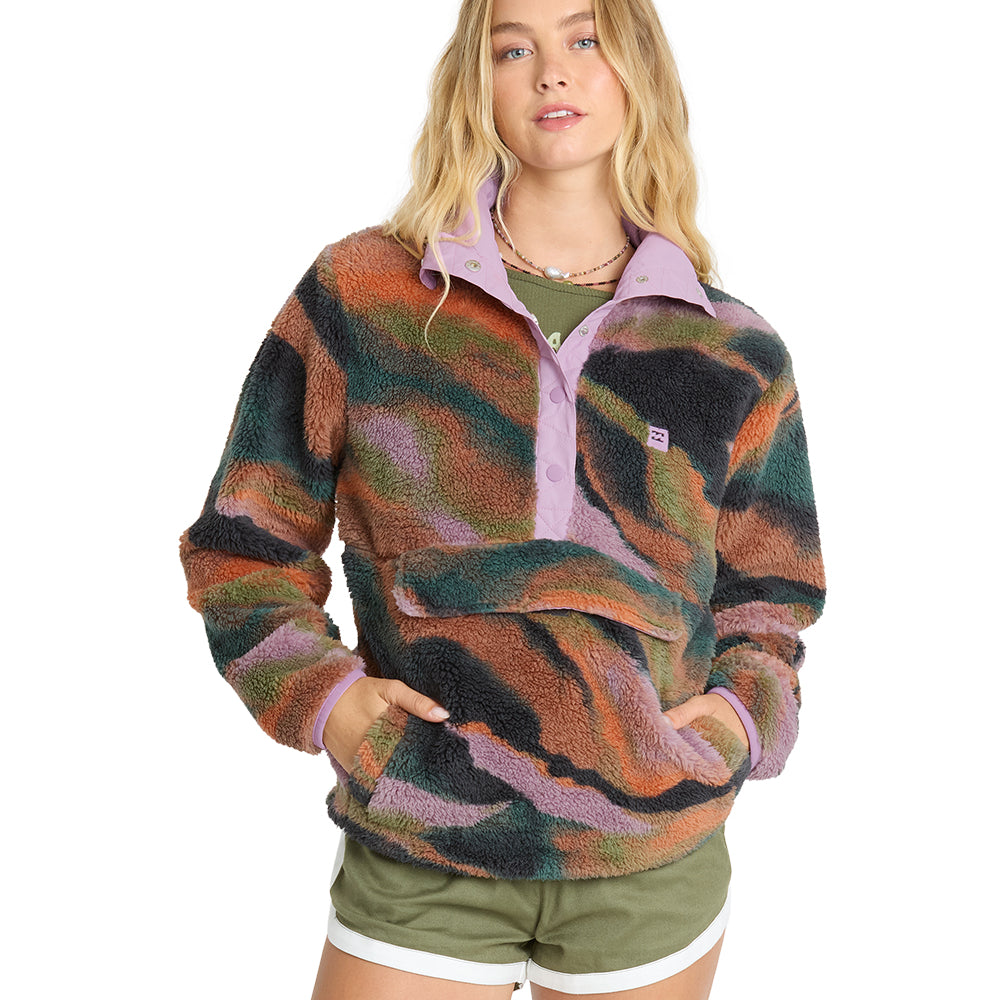 Billabong Womens Sweatshirt Switchback Sherpa Pullover
