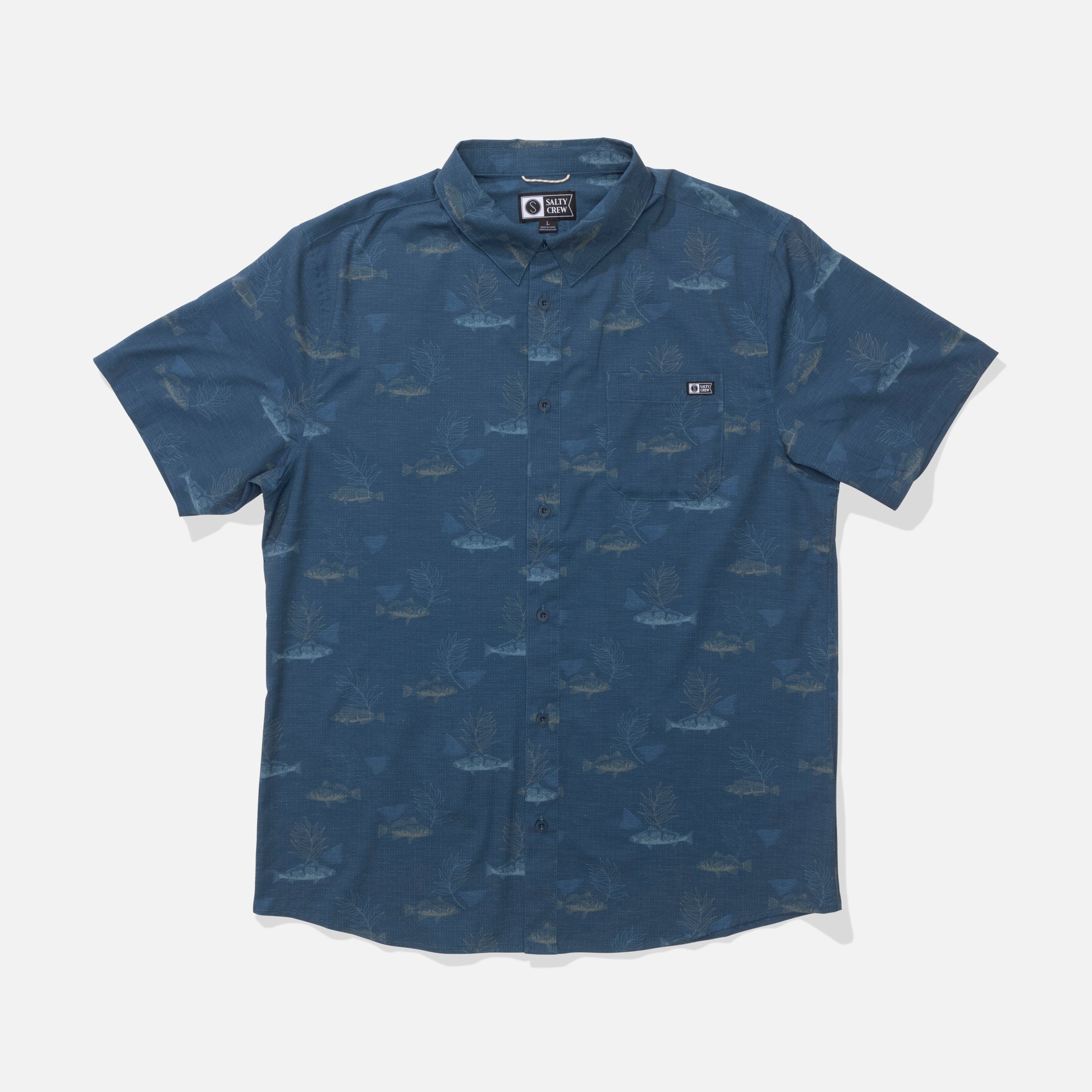 Salty Crew Mens Woven Breezer Perforated