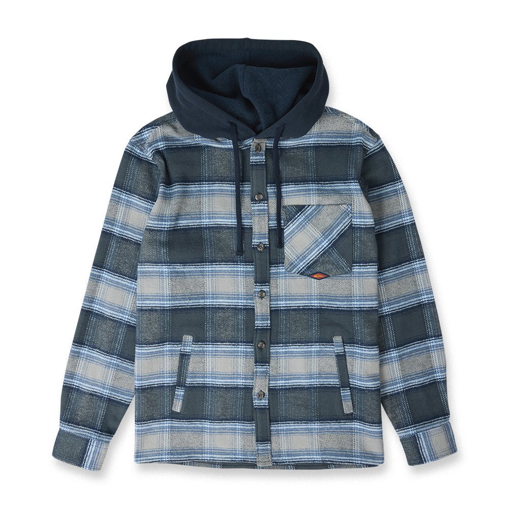 Quiksilver Mens Shirt Saltwater Hooded Flannel