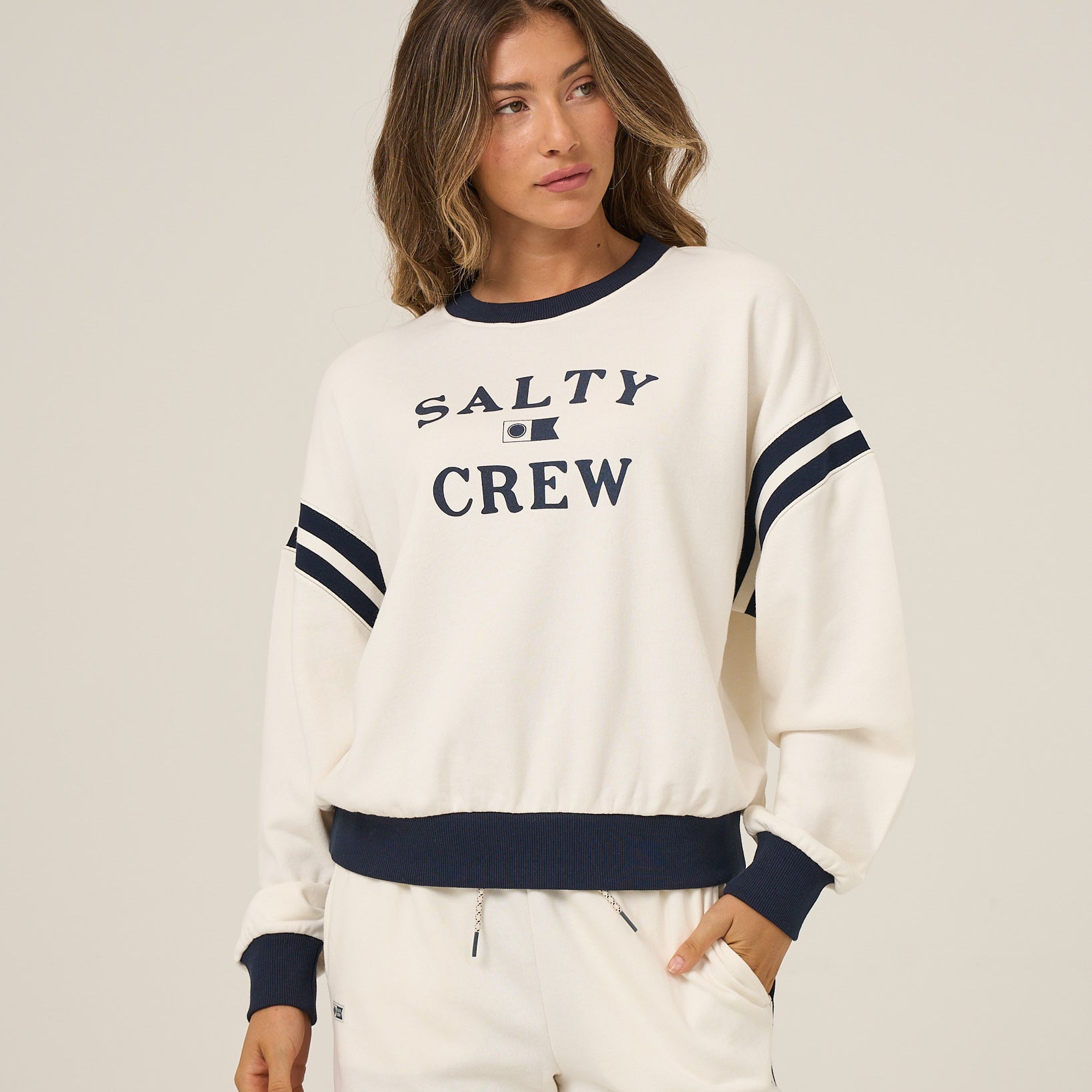 Salty Crew Womens Sweatshirt Maritime Crew