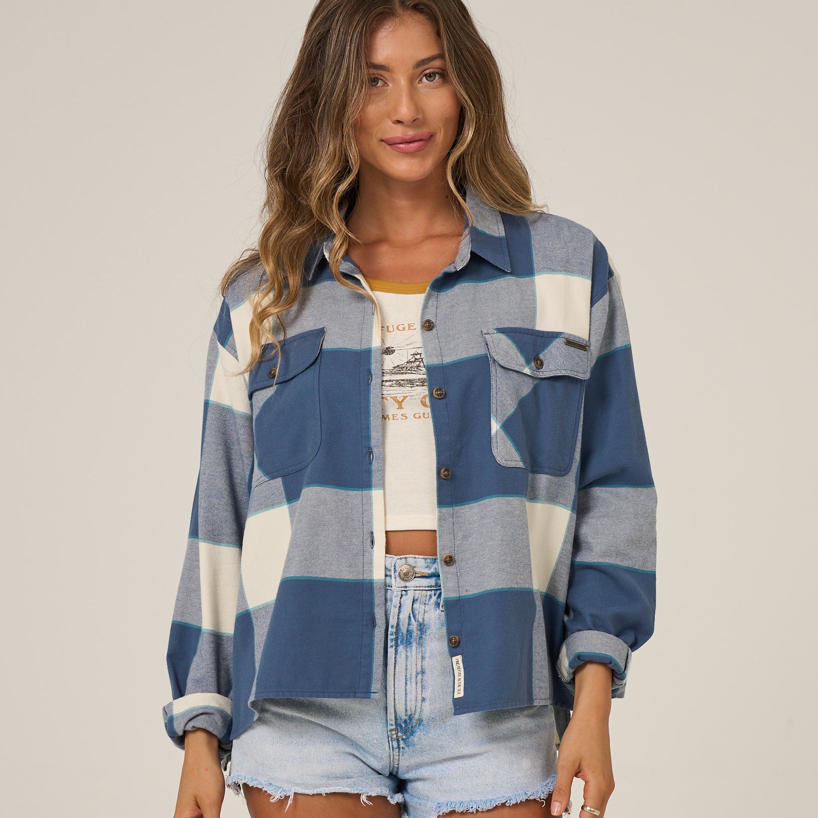 Salty Crew Womens Shirt Nomad Flannel