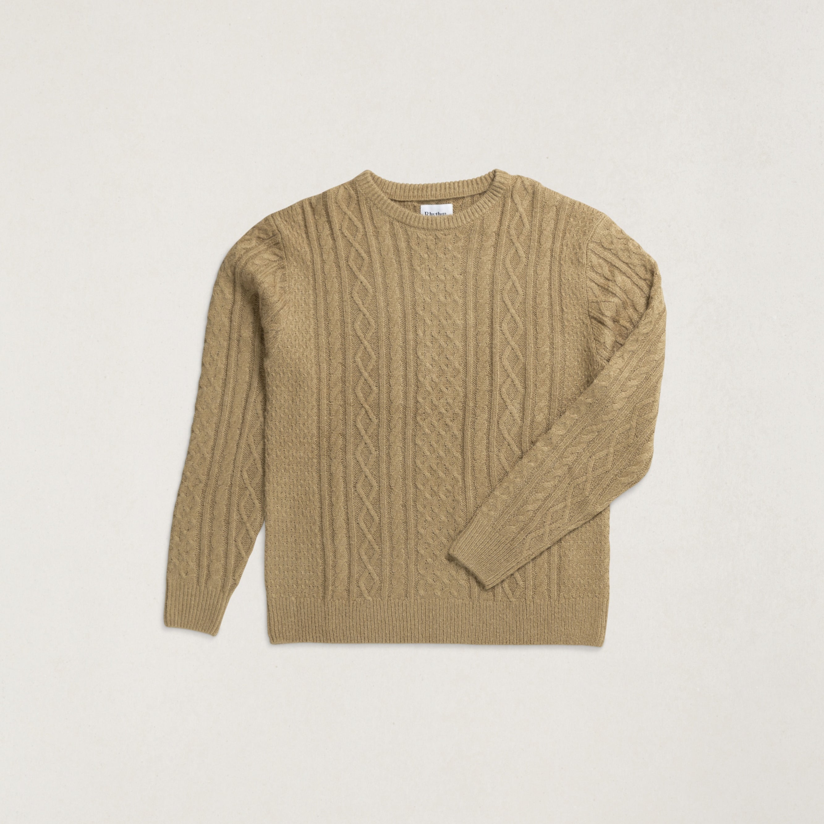 Rhythm Mens Sweater Mohair Fishermans Knit