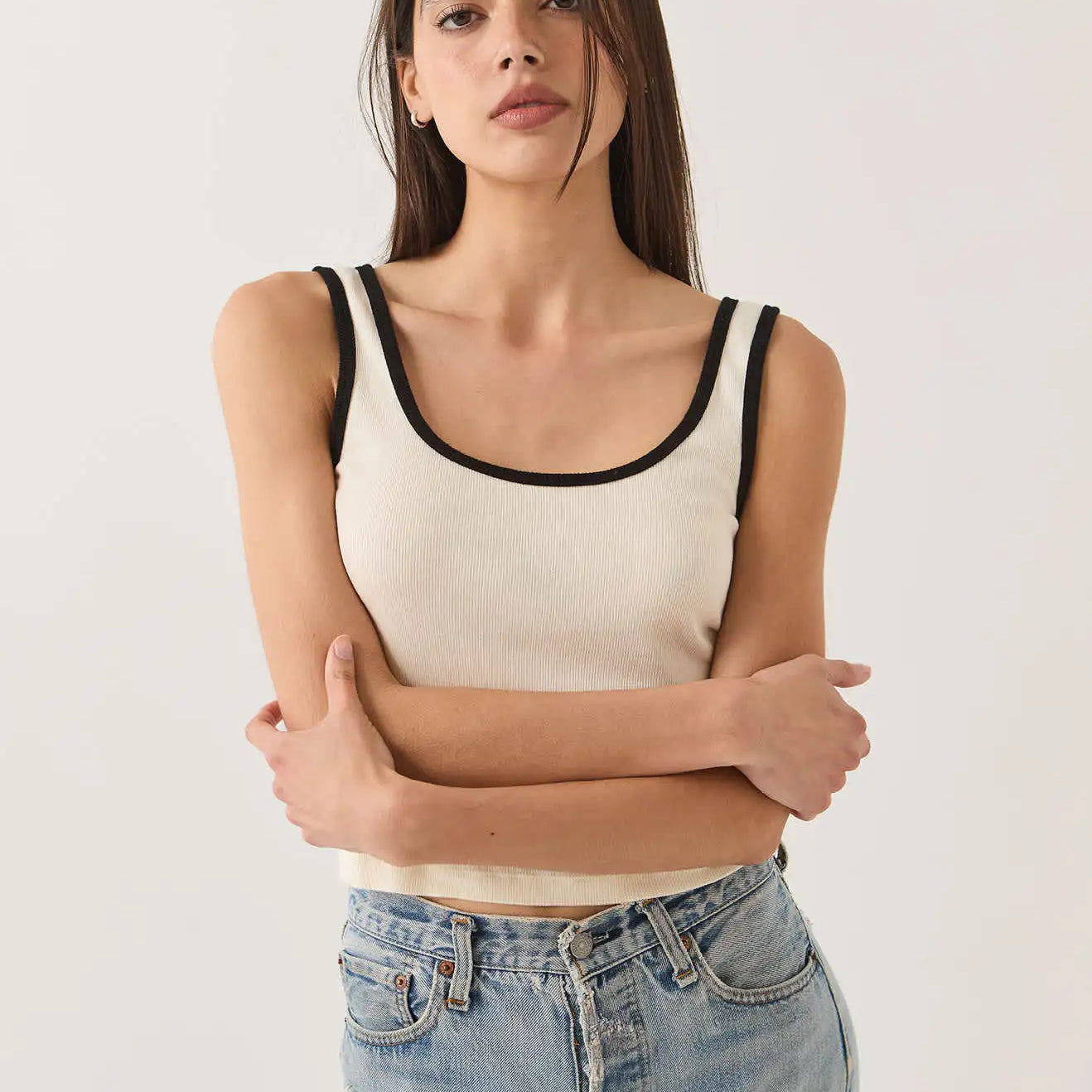 Brixton Womens Tank Top Ringer Organic A-Tank