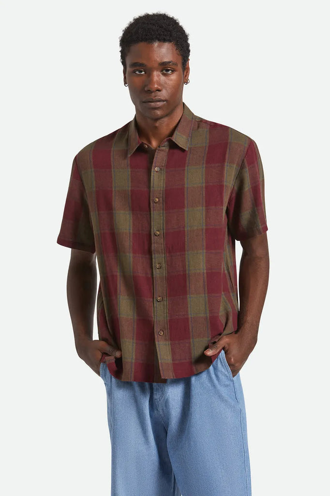 Brixton Mens Shirt Cru Linen Blend