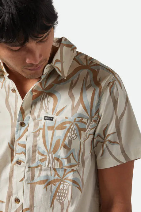 Brixton Mens Woven Charter Print
