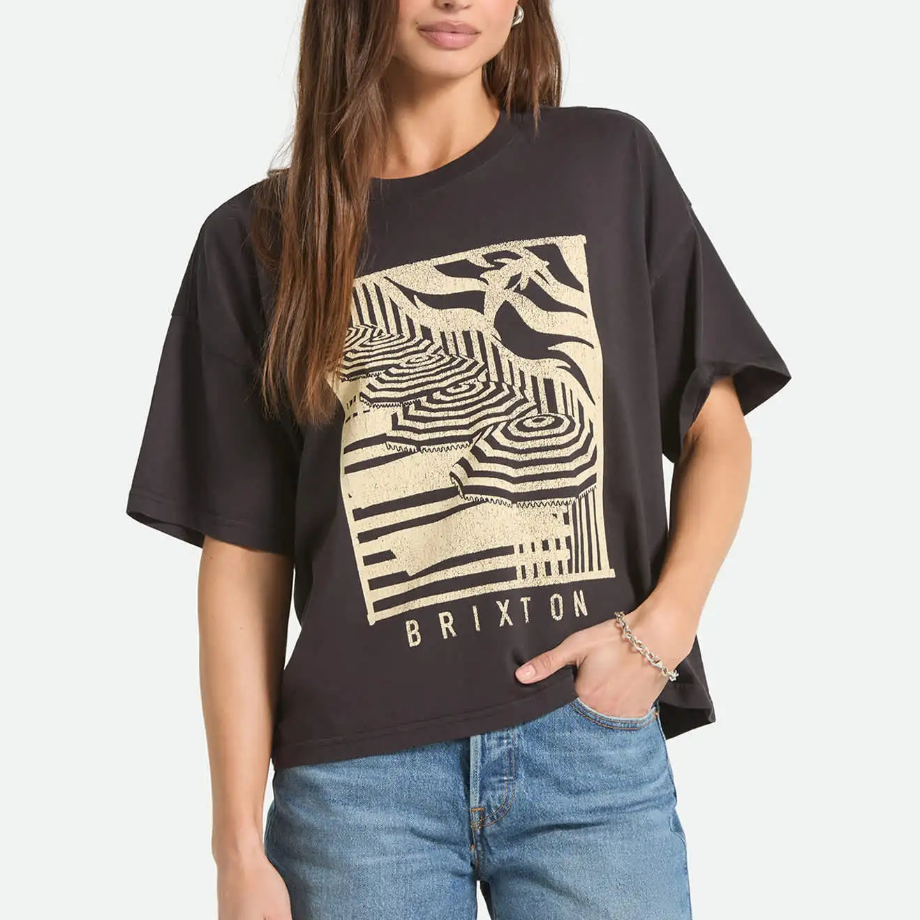 Brixton Womens Shirt Poolside Boxy Crew