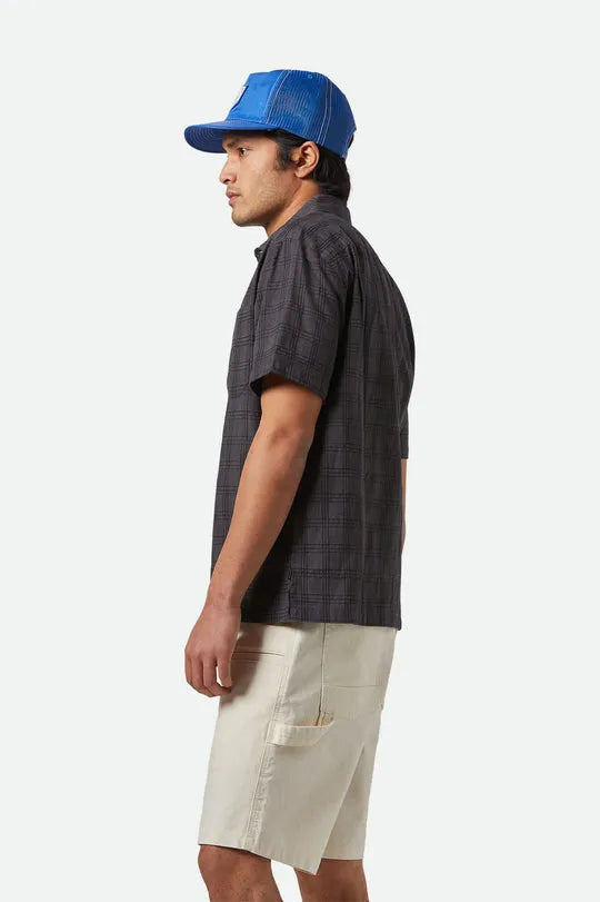 Brixton Mens Woven CRU Oxford Plaid