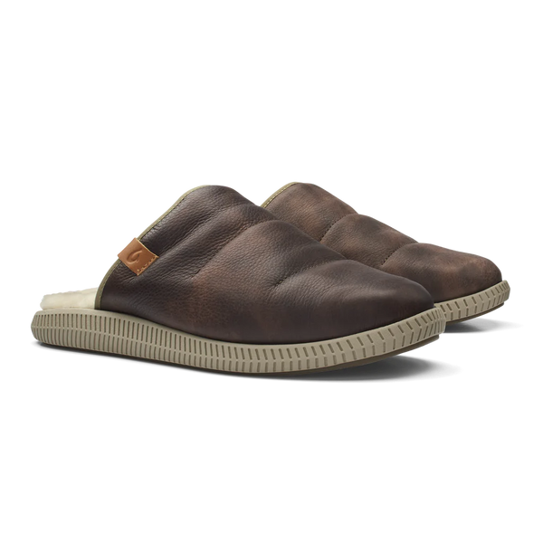 Olukai Men\'s Slippers Mua \'Ili Slides Sandal Shoes Shearling Lined Size 11 NEW Olukai Men main image 3
