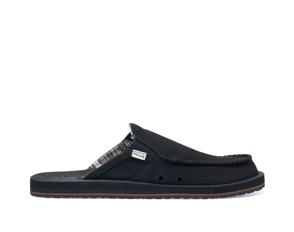 Sanuk Highrise Sidewalk Surfers Footwear - Black - Mens - Shoplifestyle