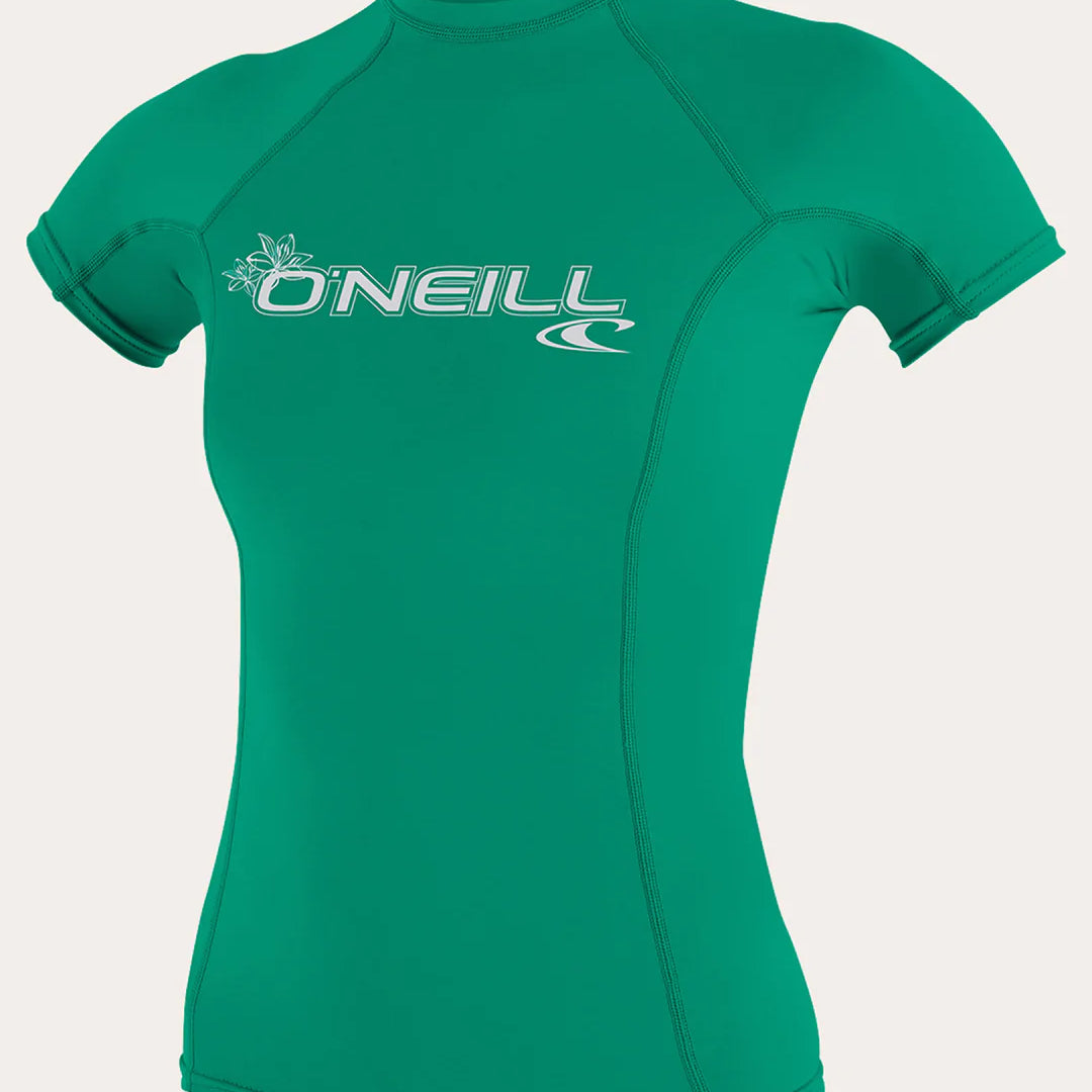 Oneill Womens Rashguard Basic Skins SS Crew