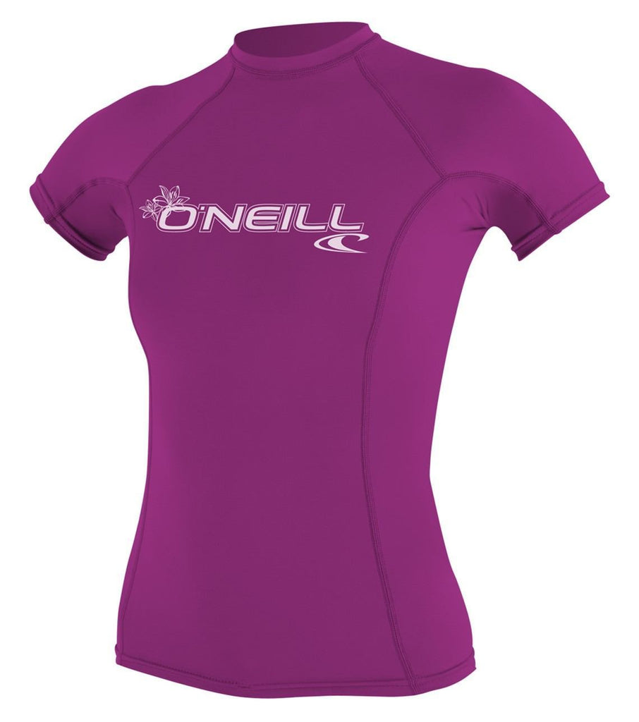 Oneill Womens Rashguard Basic Skins SS Crew