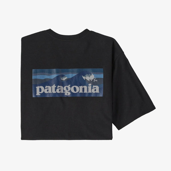 Patagonia Mens Shirt Boardshort Logo Pocket Responsibili Tee