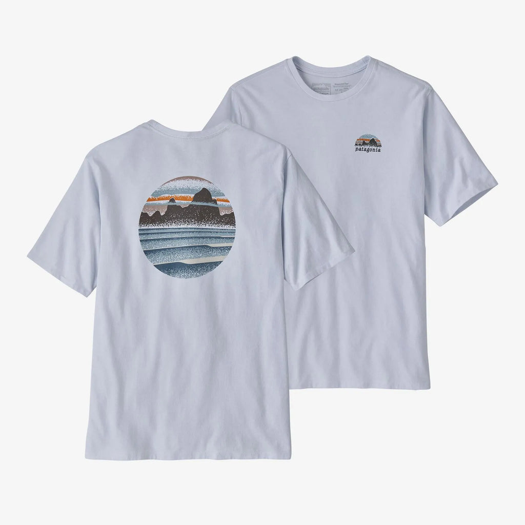Patagonia Mens Shirt Skyline Stencil Responsibili-Tee