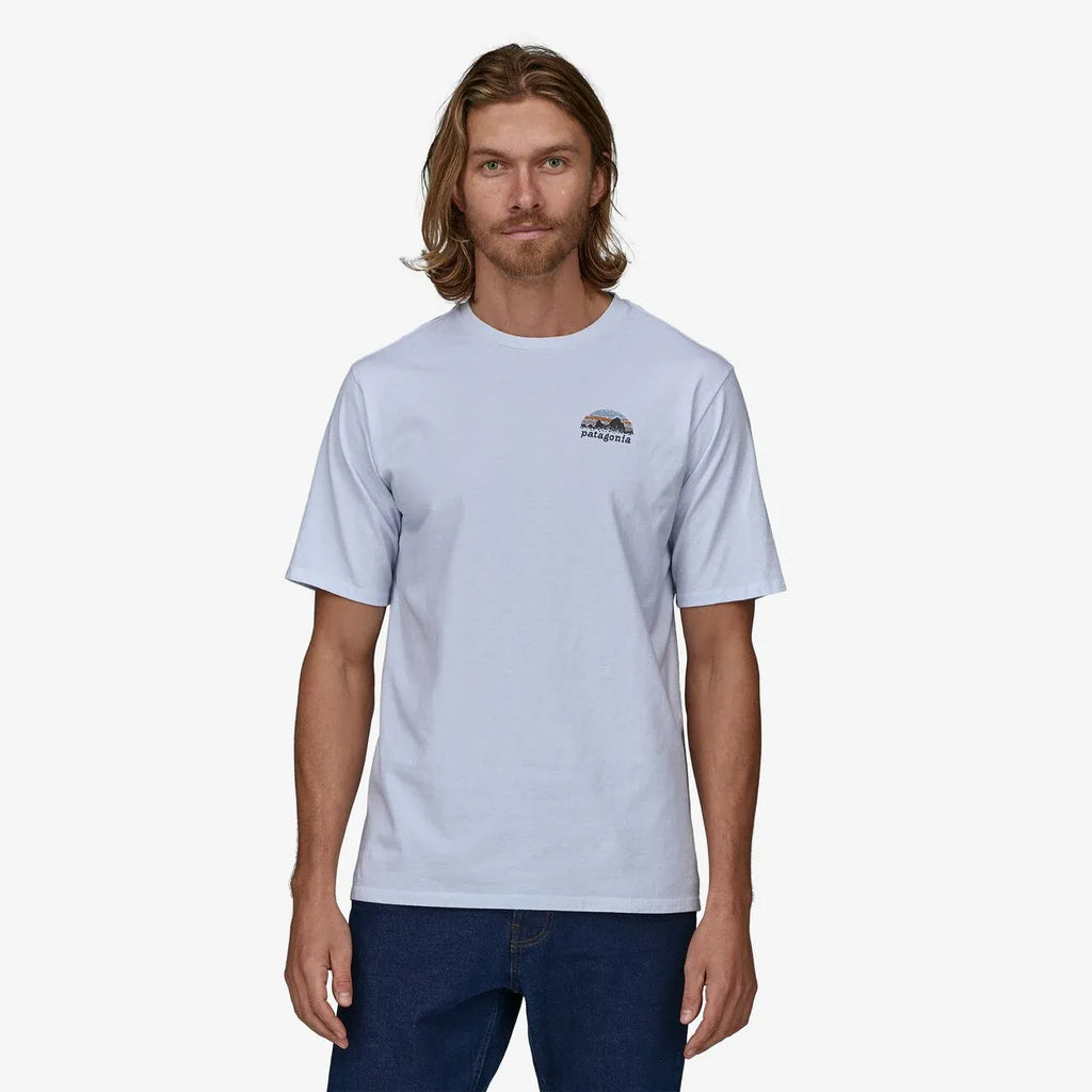 Patagonia Mens Shirt Skyline Stencil Responsibili-Tee