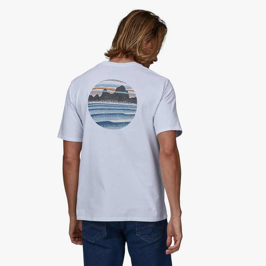 Patagonia Mens Shirt Skyline Stencil Responsibili-Tee