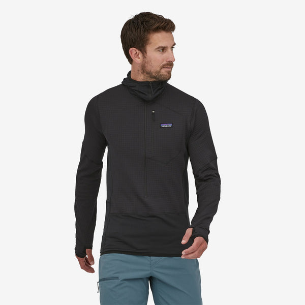 Patagonia Mens Snow Base Layers R1 Fleece Pullover Hoody