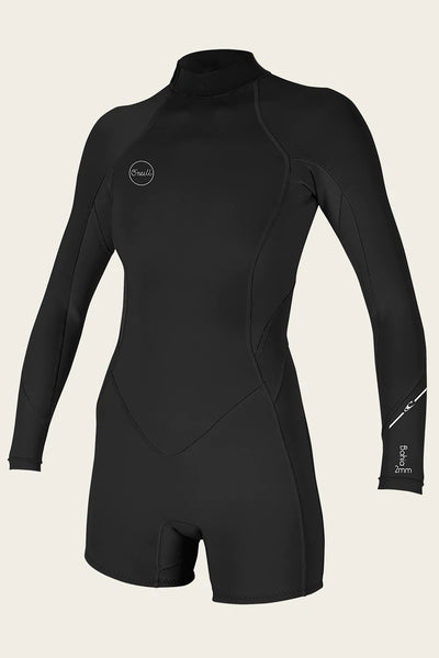 Oneill Womens Wetsuits Bahia 2/1mm Back Zip Long Sleeve Spring