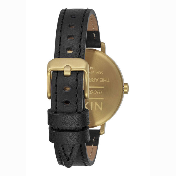 Kensington Leather Watch, Gold / Black