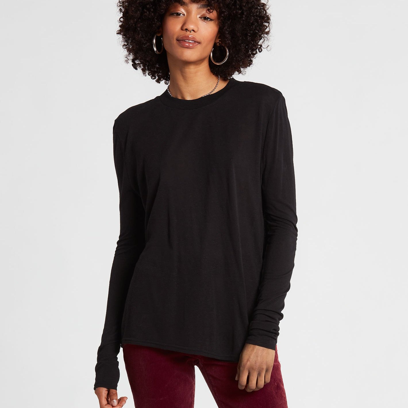 Volcom Womens Shirt Tern N Bern Long Sleeve