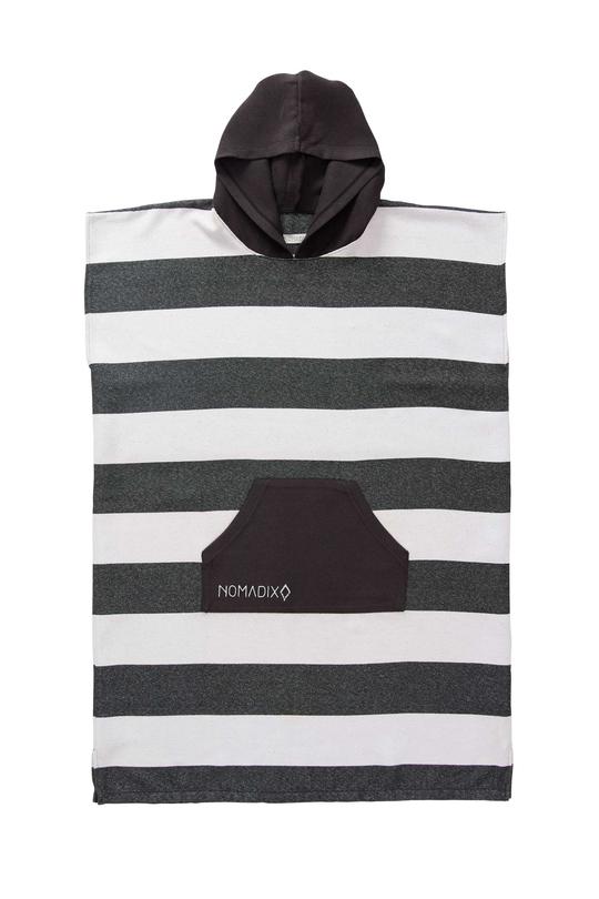 Nomadix Towel Stripes Noll Black Changing Poncho