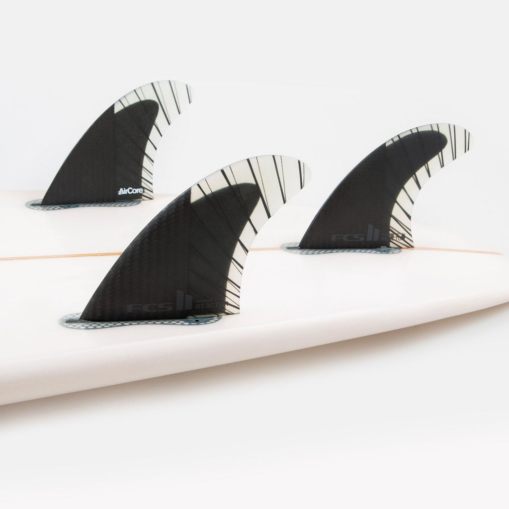 FCS Surfboard Fins FCS II Reactor PC Carbon Tri Fins