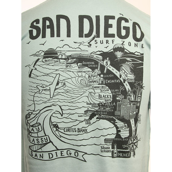 Hansen Mens Shirt San Diego Map