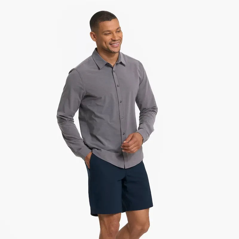 Vuori Mens Shirt Long Sleeve Bridge Button Down