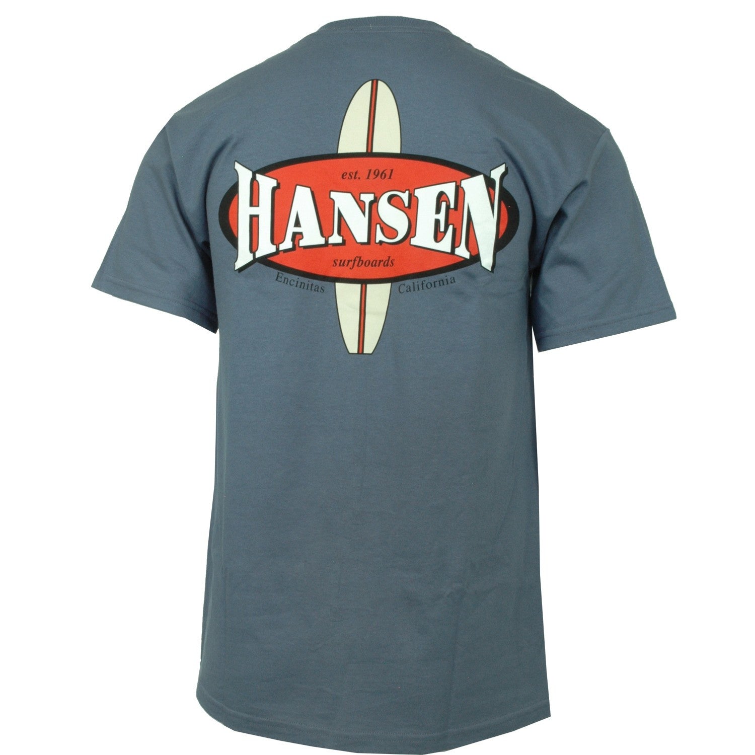 Hansen Mens Shirt Surfboard New Indigo L