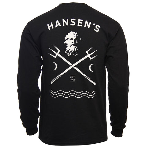 Hansen Mens Long Sleeve Shirt Neptune