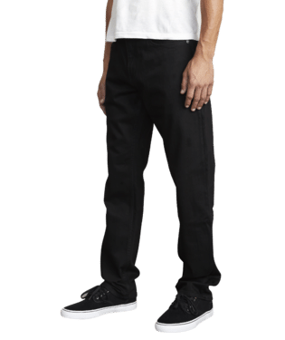 RVCA Mens Pants  Week-end Relaxed Fit Denim Jeans