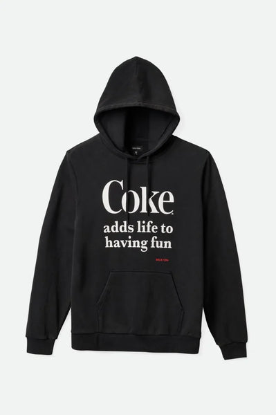 Brixton Mens Sweatshirt Coca-Cola Having Fun Hood