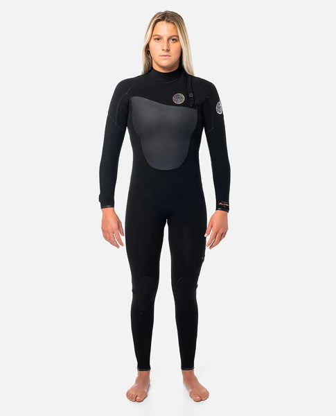 Rip Curl Womens Wetsuit FlashBomb E7 Heat Seeker 3/2mm Zip Free Fullsuit