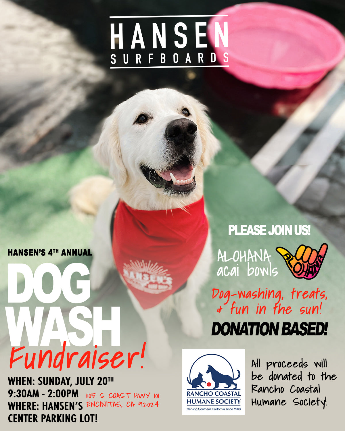 Join Us for Hansen's 4th Annual Dog Wash Fundraiser!