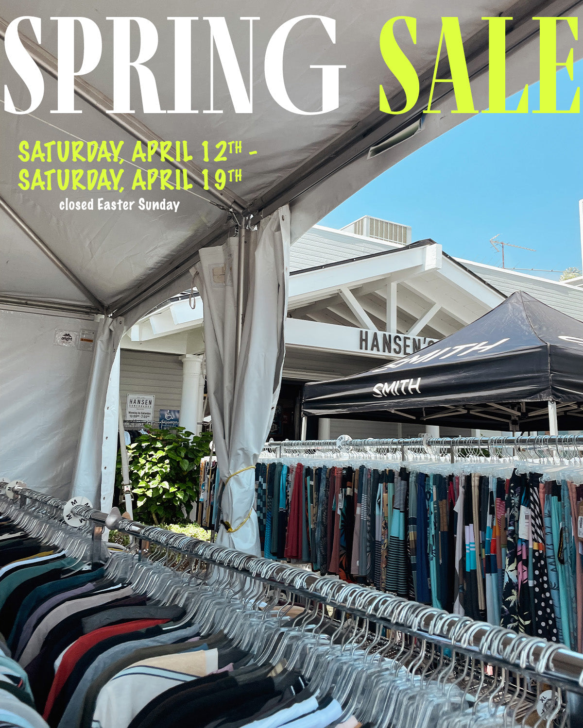 Hansen's Annual Spring Tent Sale 2025