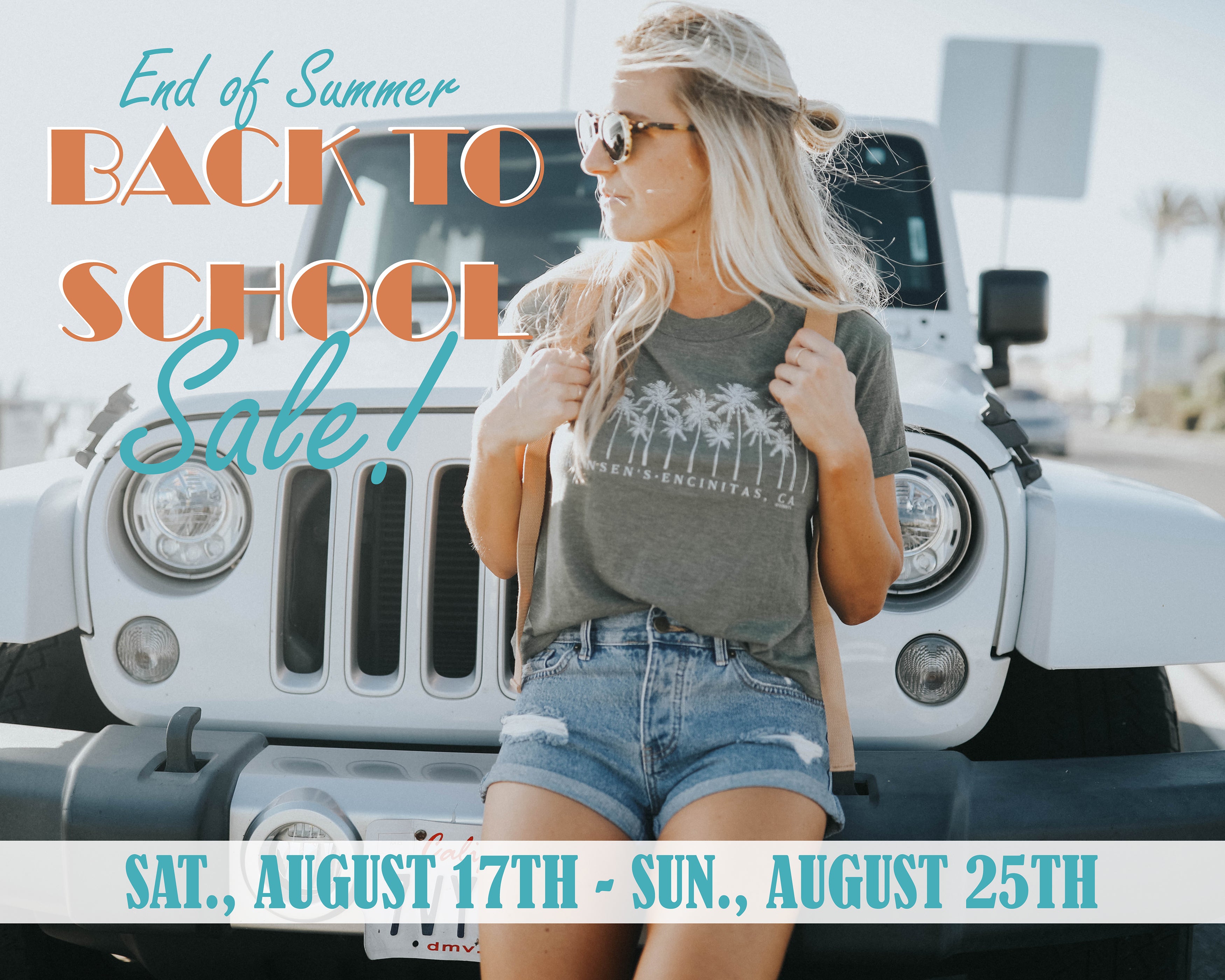 Hansen's Annual Back-To-School Sale