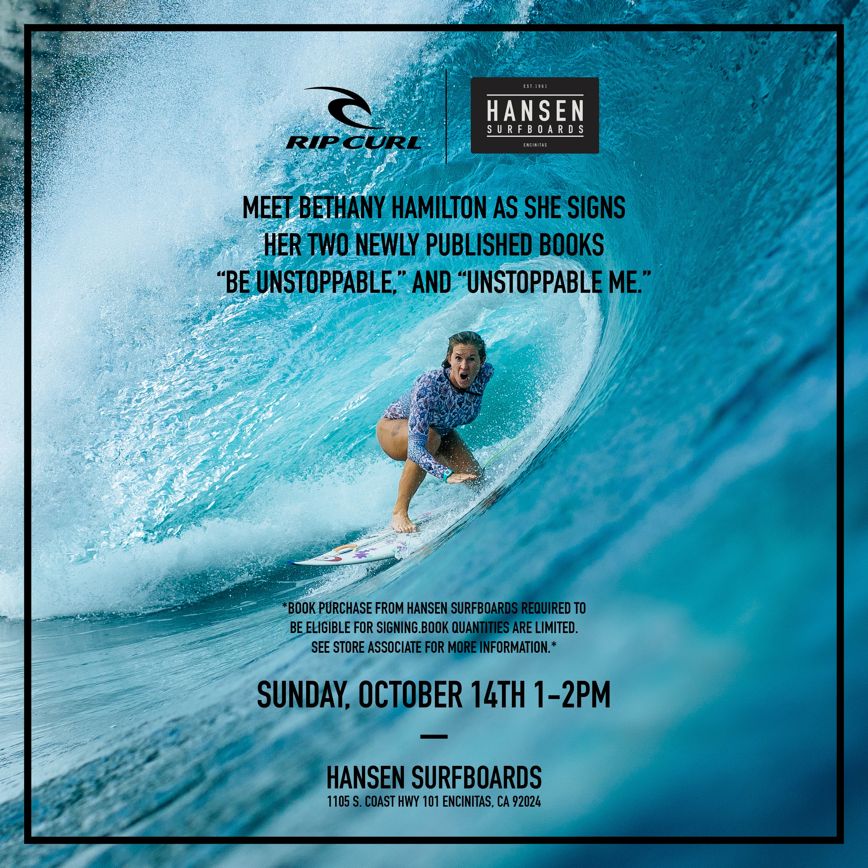Bethany Hamilton Book Signing At Hansen's